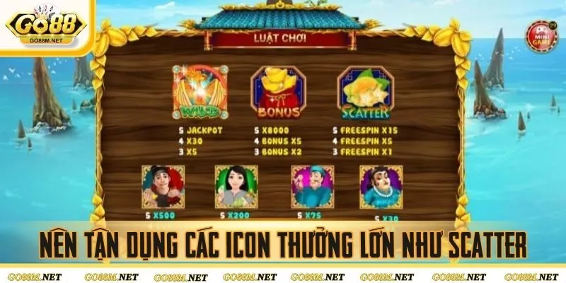 Nên tận dụng các icon thưởng lớn như Scatter