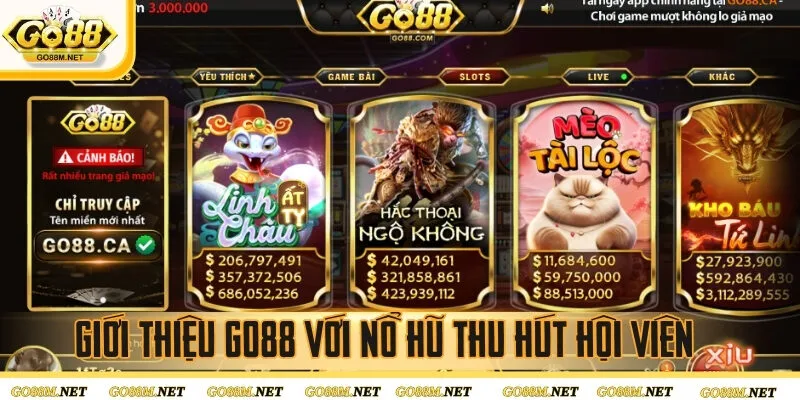 Giới thiệu GO88 với nổ hũ thu hút hội viên