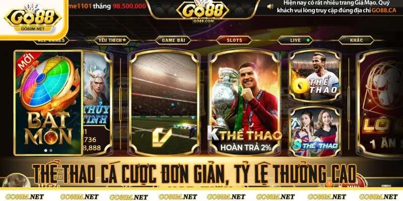 Thể Thao cá cược đơn giản, tỷ lệ thưởng cao