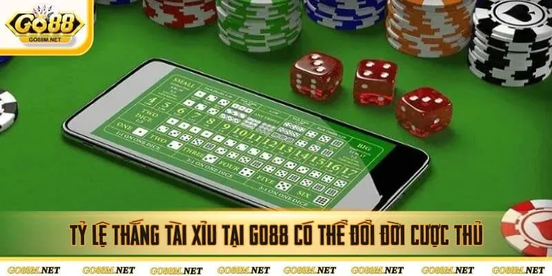 Tỷ lệ thắng tài xỉu tại Go88 có thể đổi đời cược thủ