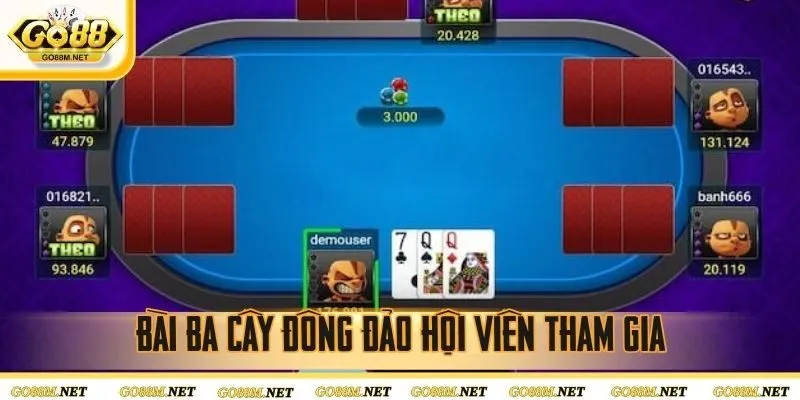 Bài ba cây thu hút đông đảo hội viên tham gia