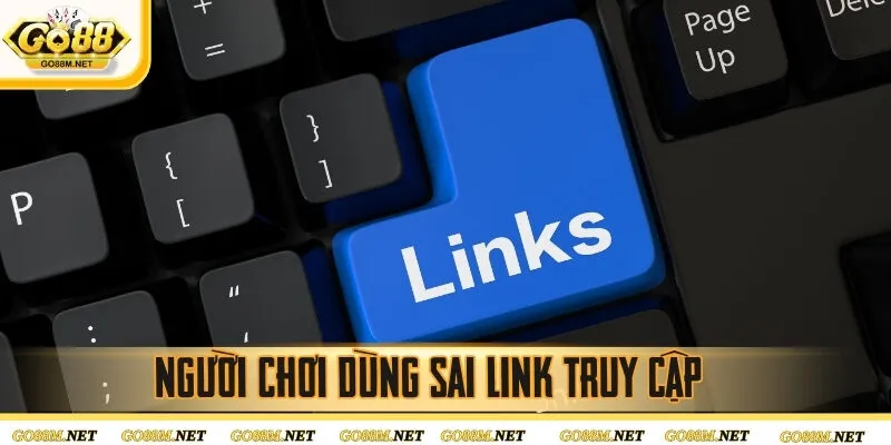 Người chơi dùng sai link truy cập