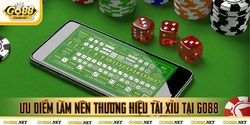 Ưu điểm làm nên thương hiệu tài xỉu tại Go88