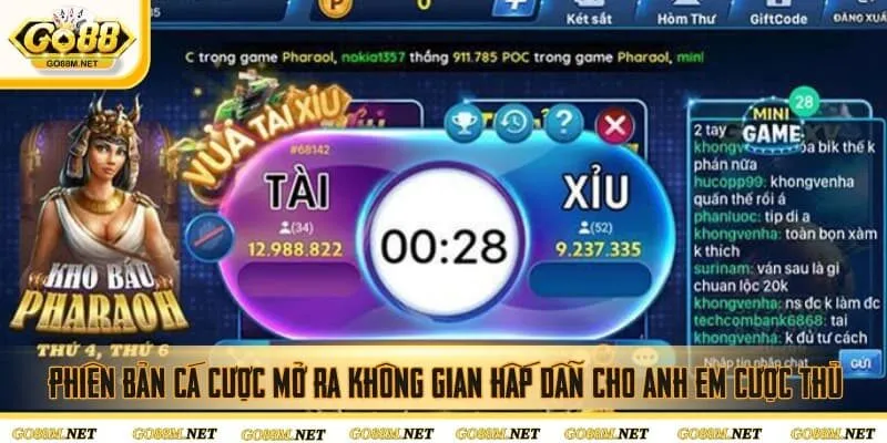 Các version xanh chín có trong tài xỉu mini Go88
