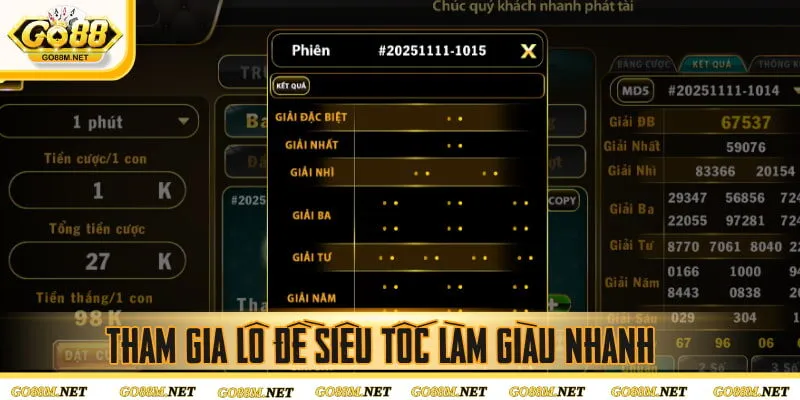 Tham gia lô đề siêu tốc làm giàu nhanh